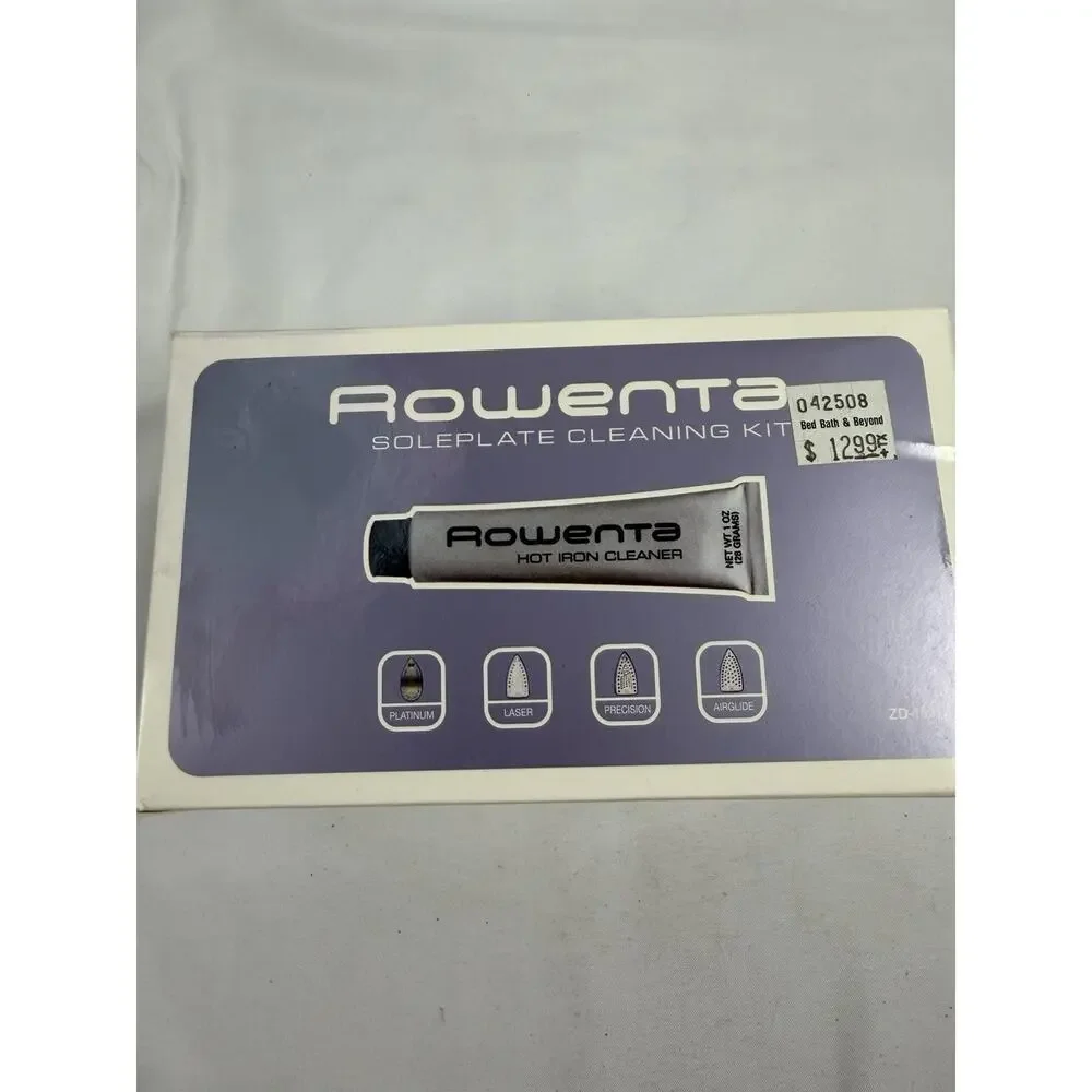 Rowenta Soleplate Cleaning Kit Hot Iron Cleaner NEW in Box